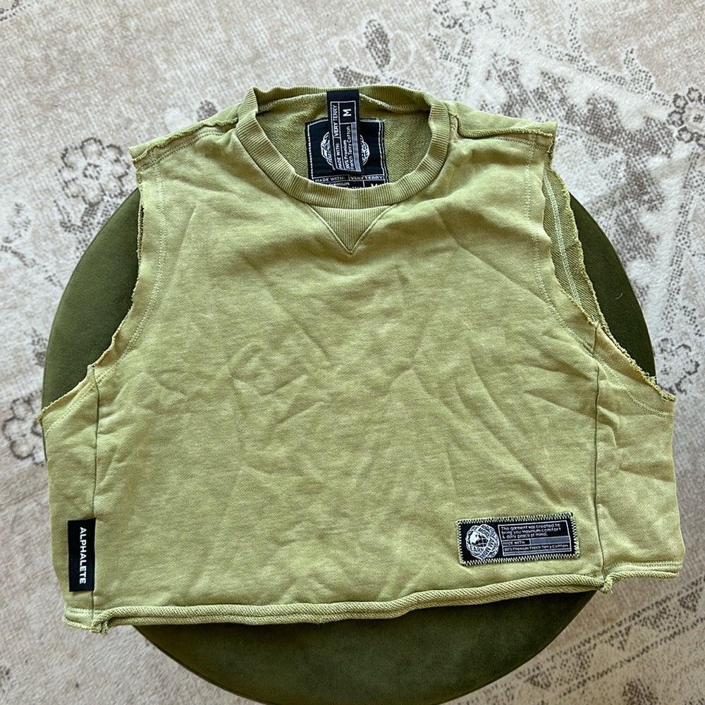 Alphalete cropped workout sweat top